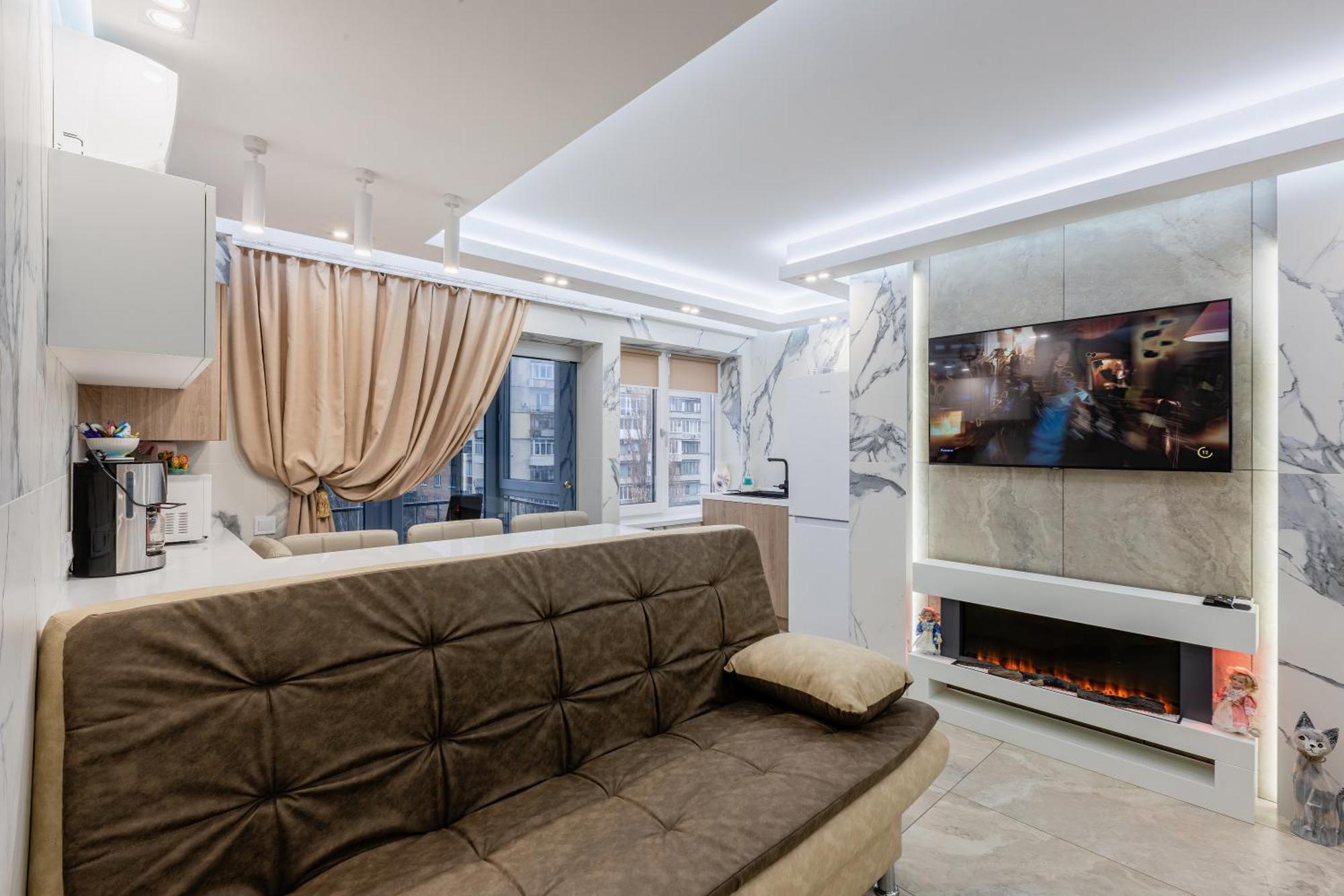 Apartment Hammam , Big Jacuzzi ,sauna , 2 Bedroom , Khrechatik *
